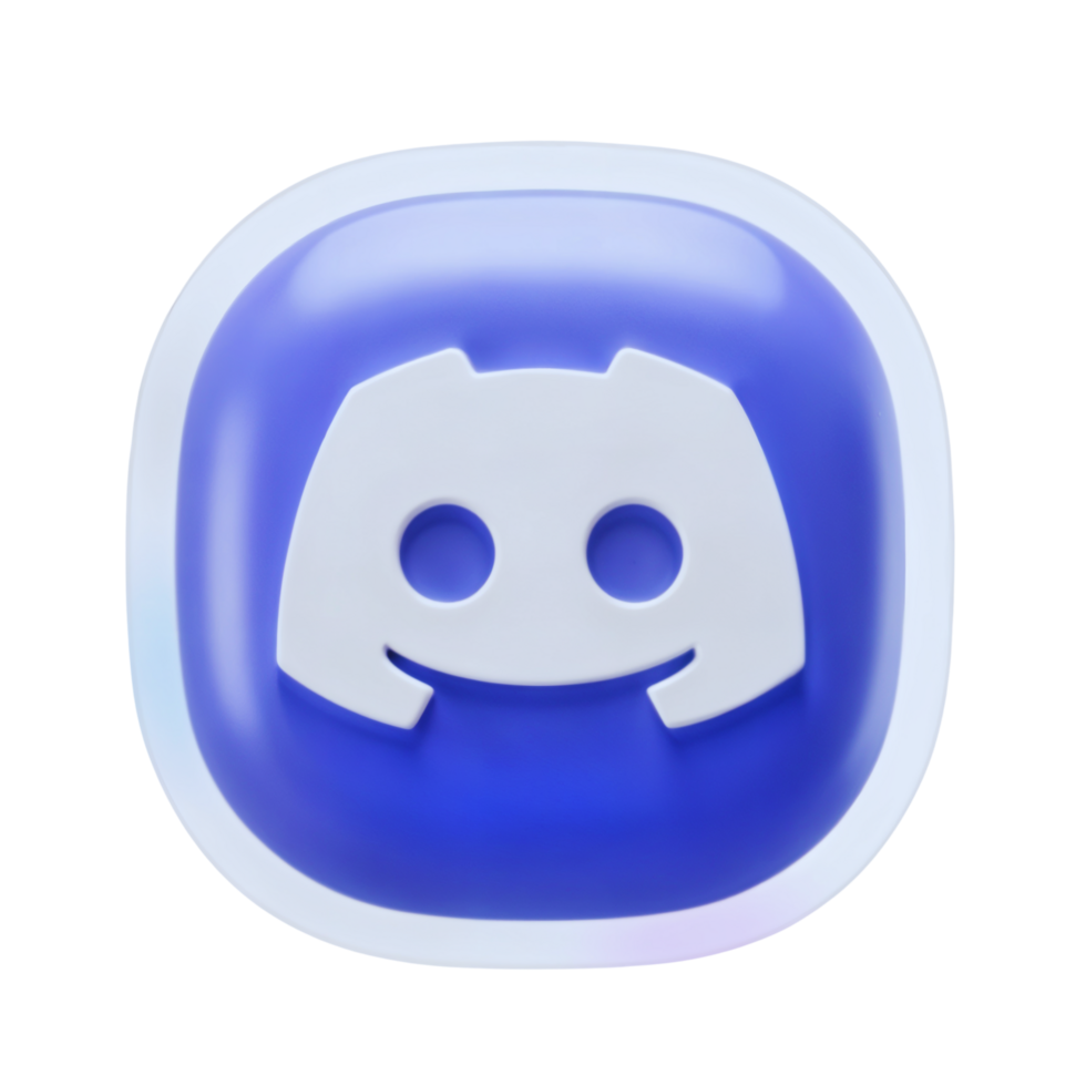 Discord app logo displayed in vibrant blue color png
