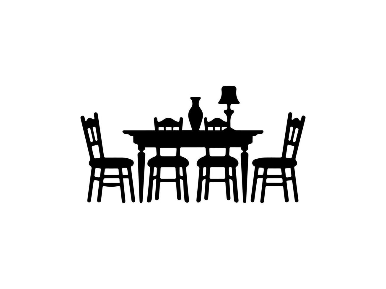 Table art Illustration Design vector