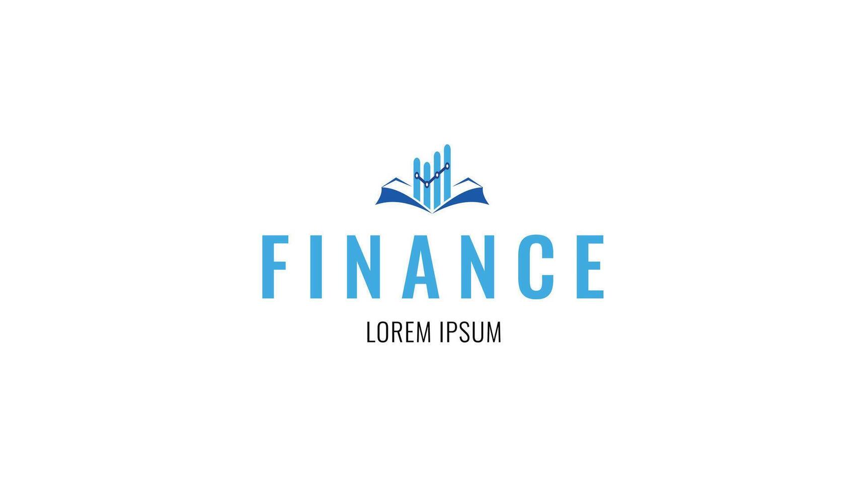 book finance logo design ideas vector