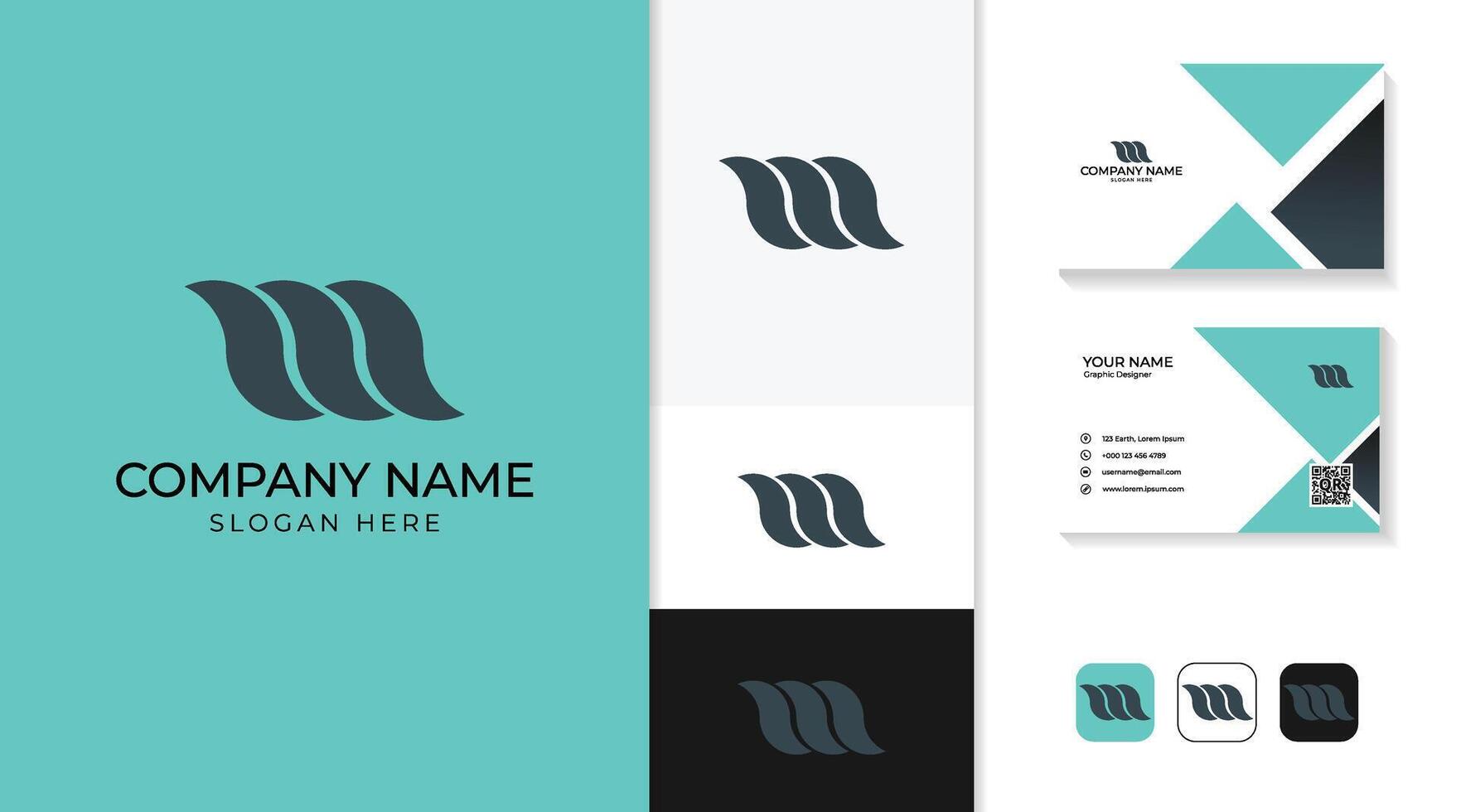 logo designs include business cards, a logo with the letter m vector