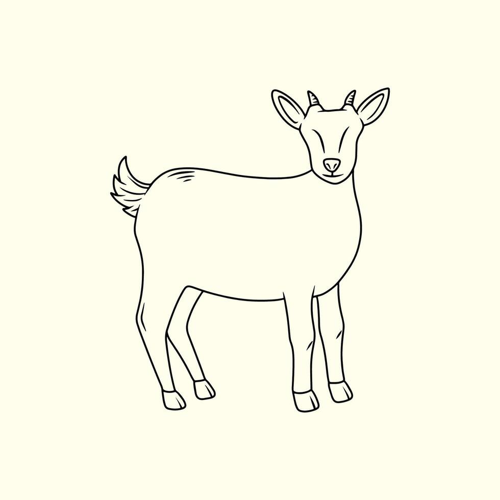Lamb with Small Horns vector