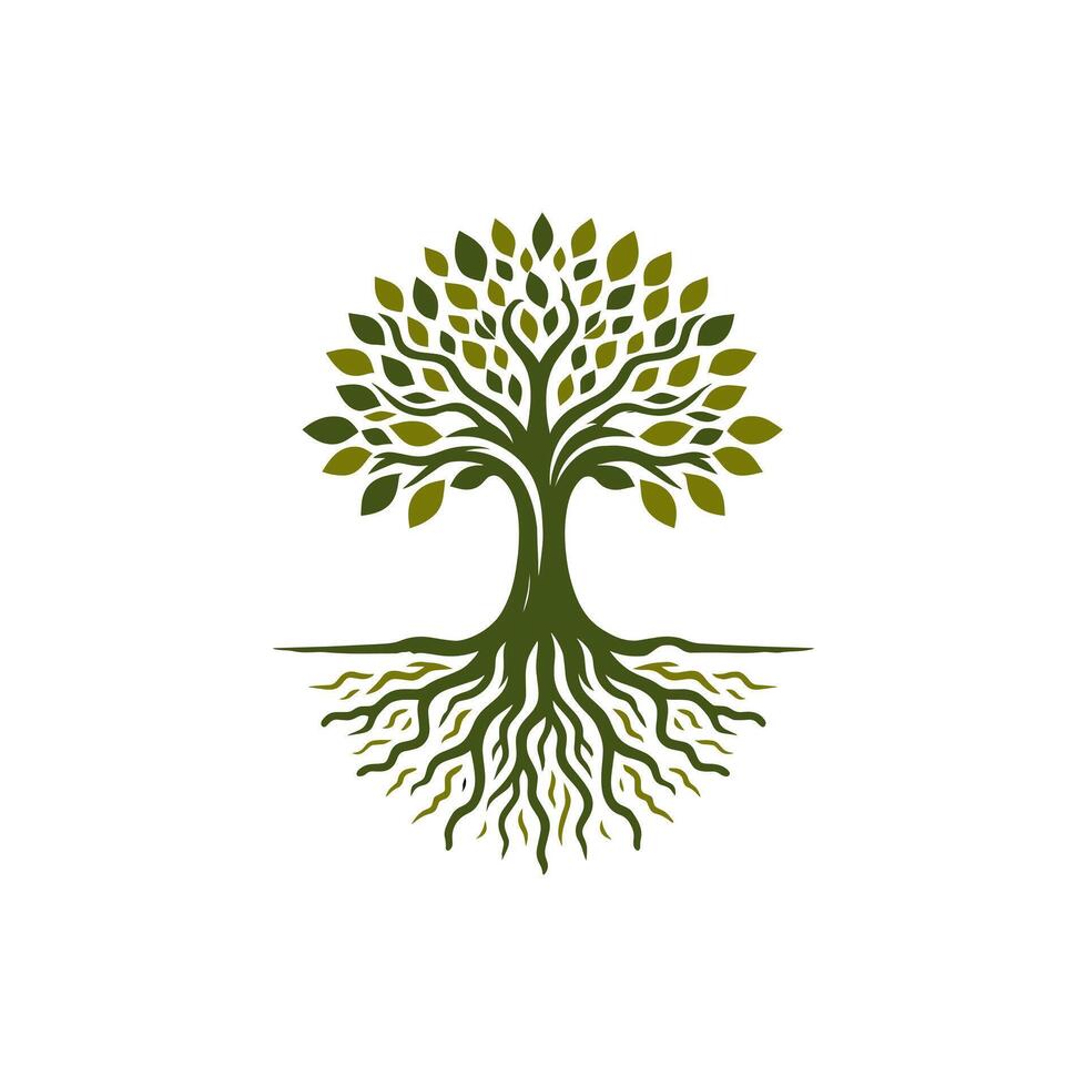 Creative Tree logo for life, beauty, growth, strength, and good health company vector