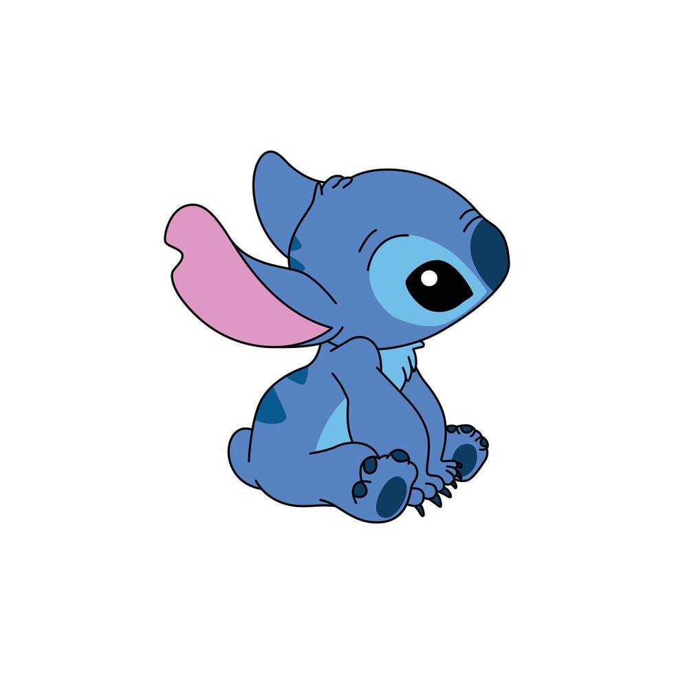 Cute Baby Stich vector