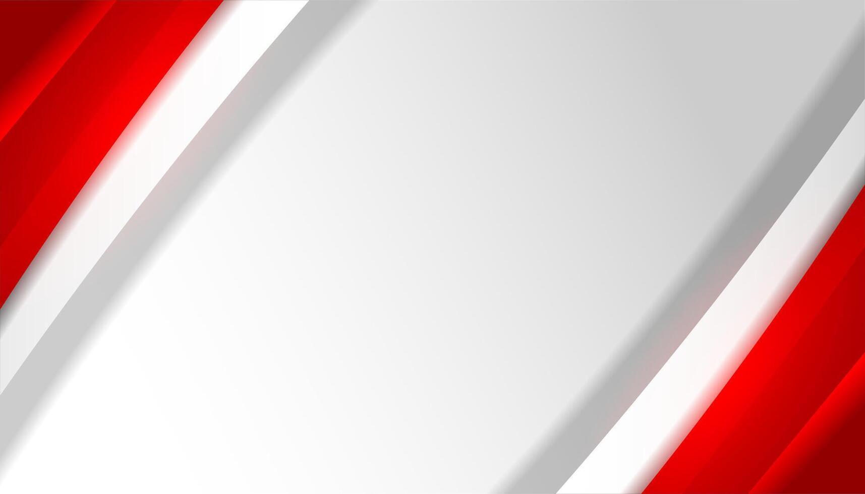 Modern Red and White Background Design vector