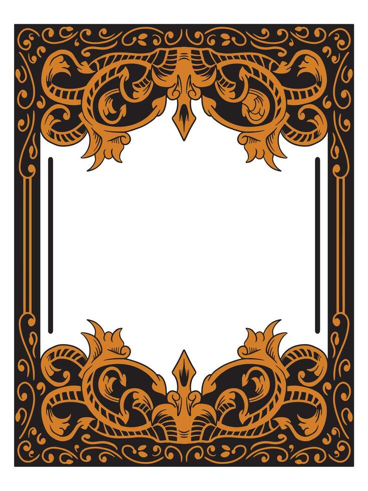 Grand Ornamental Frame for Gala and Wedding Invitations vector