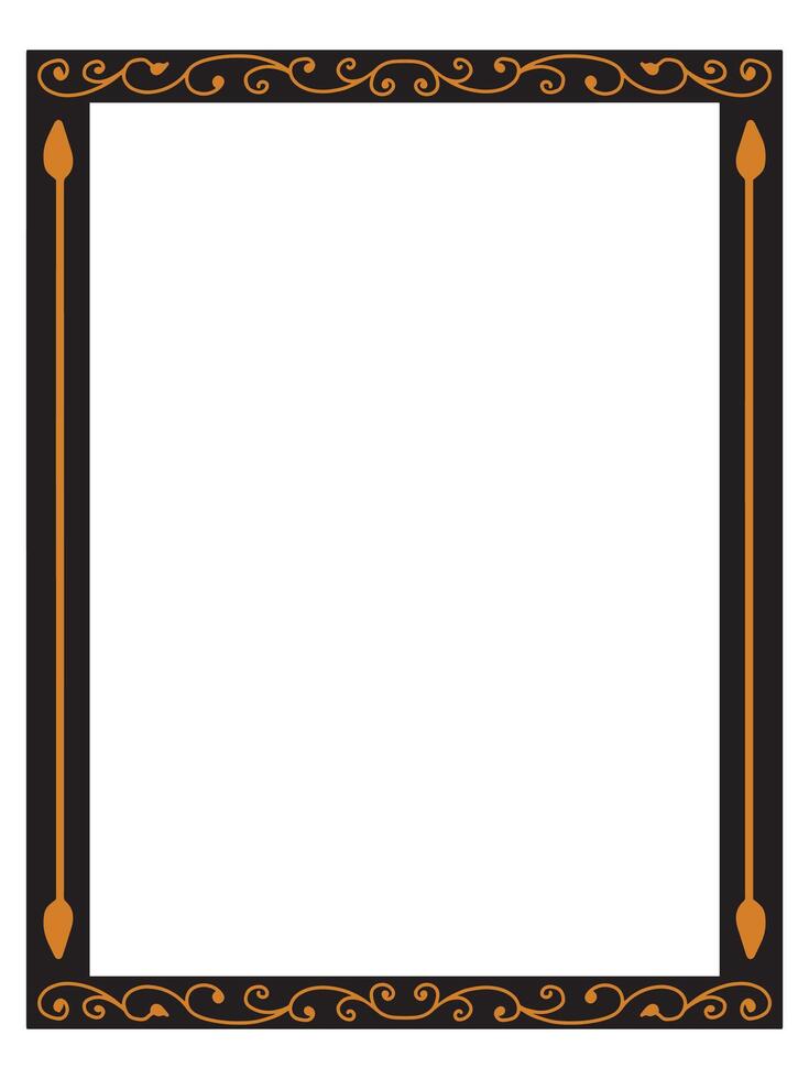 Art Nouveau Ornamental Frame for Events vector