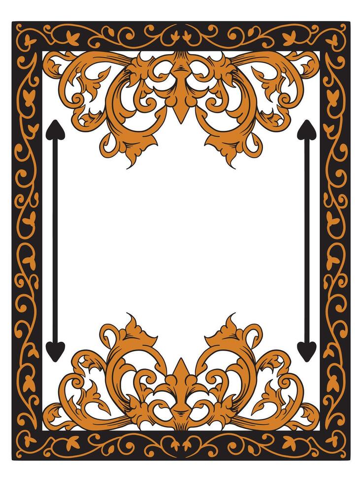 Boutique Ornamental Frame for Special Events vector