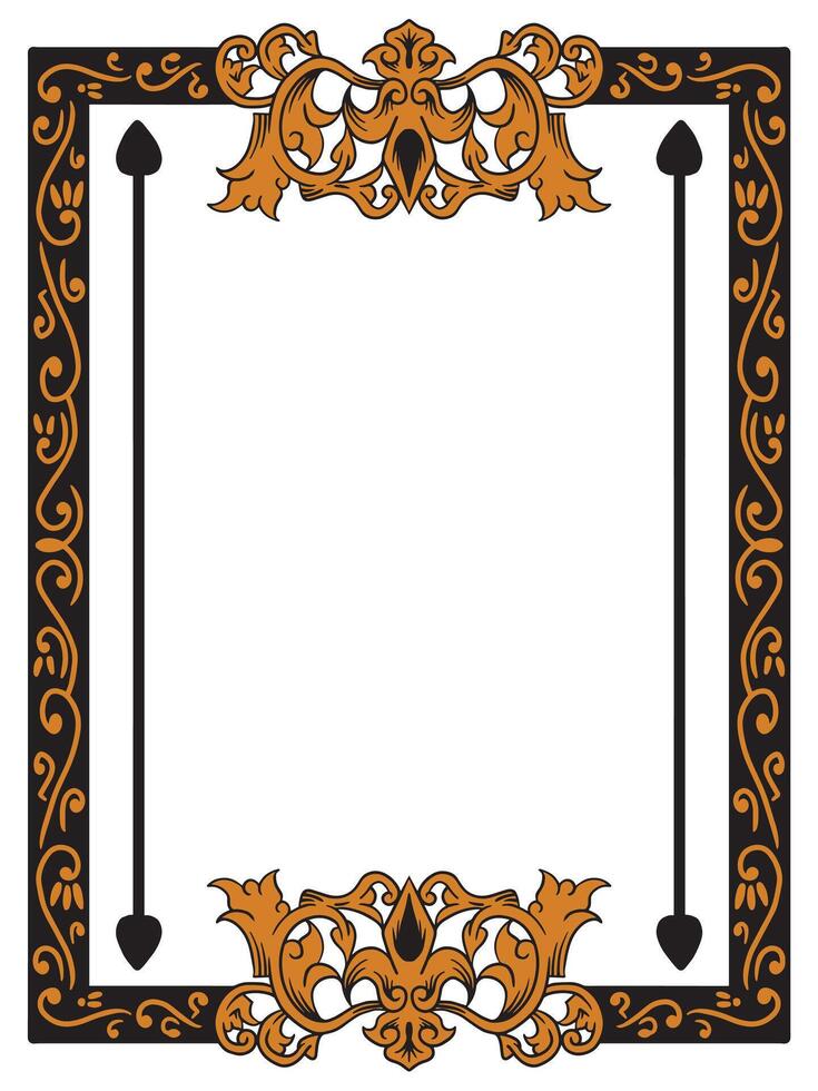 Elegant Swirl Wedding Frame for Romantic Invitations vector