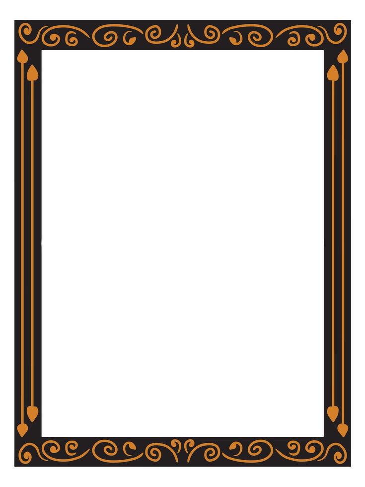 Romantic Calligraphy Frame for Wedding Signage vector