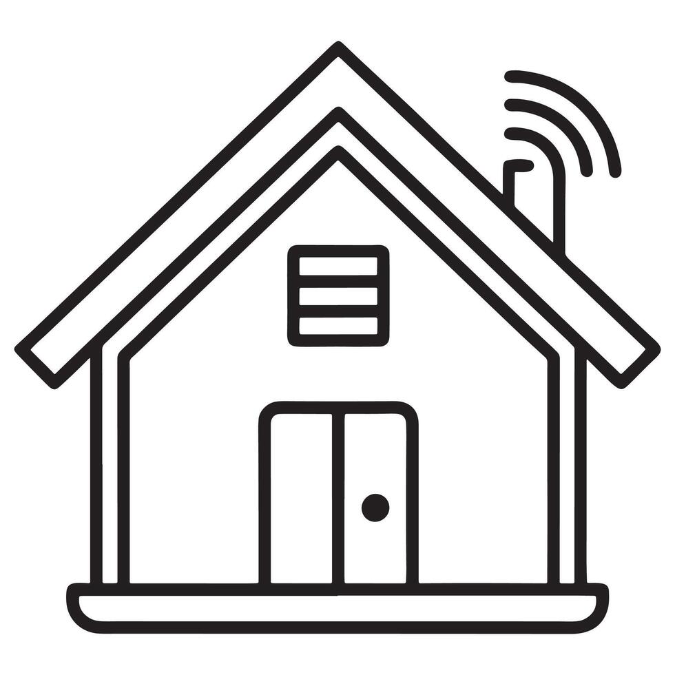 drawing of smart home device icon illustration vector