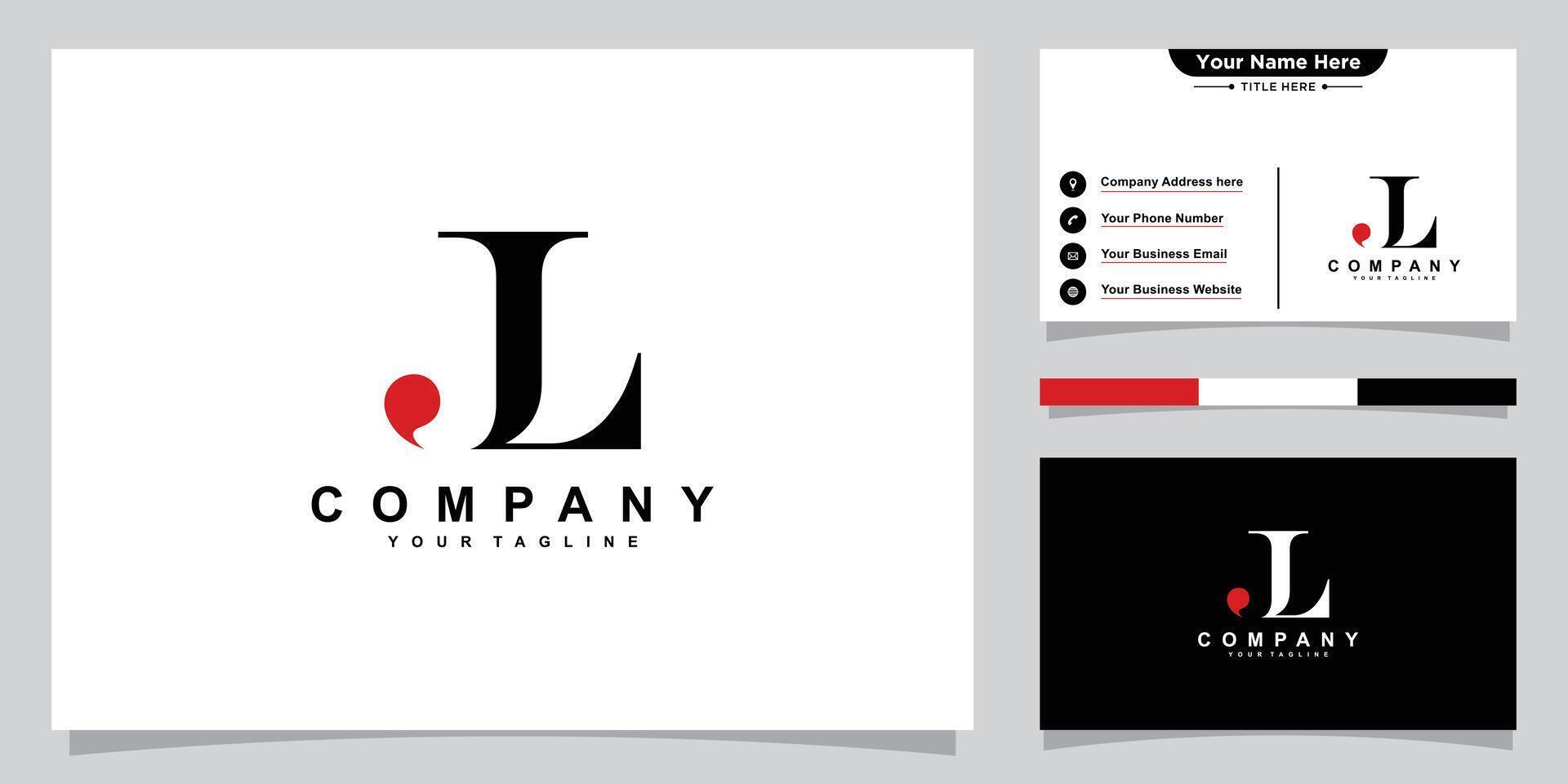Initial JL, LJ Alphabets Letters Logo Monogram vector