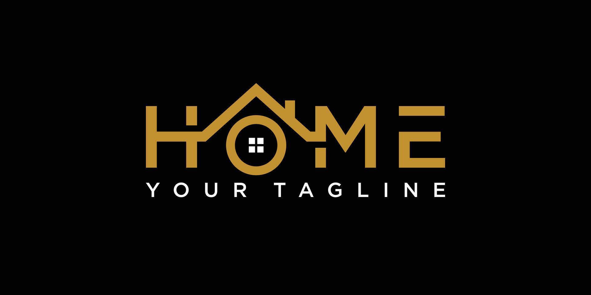 Home logo template for real estate company. Illustration vector