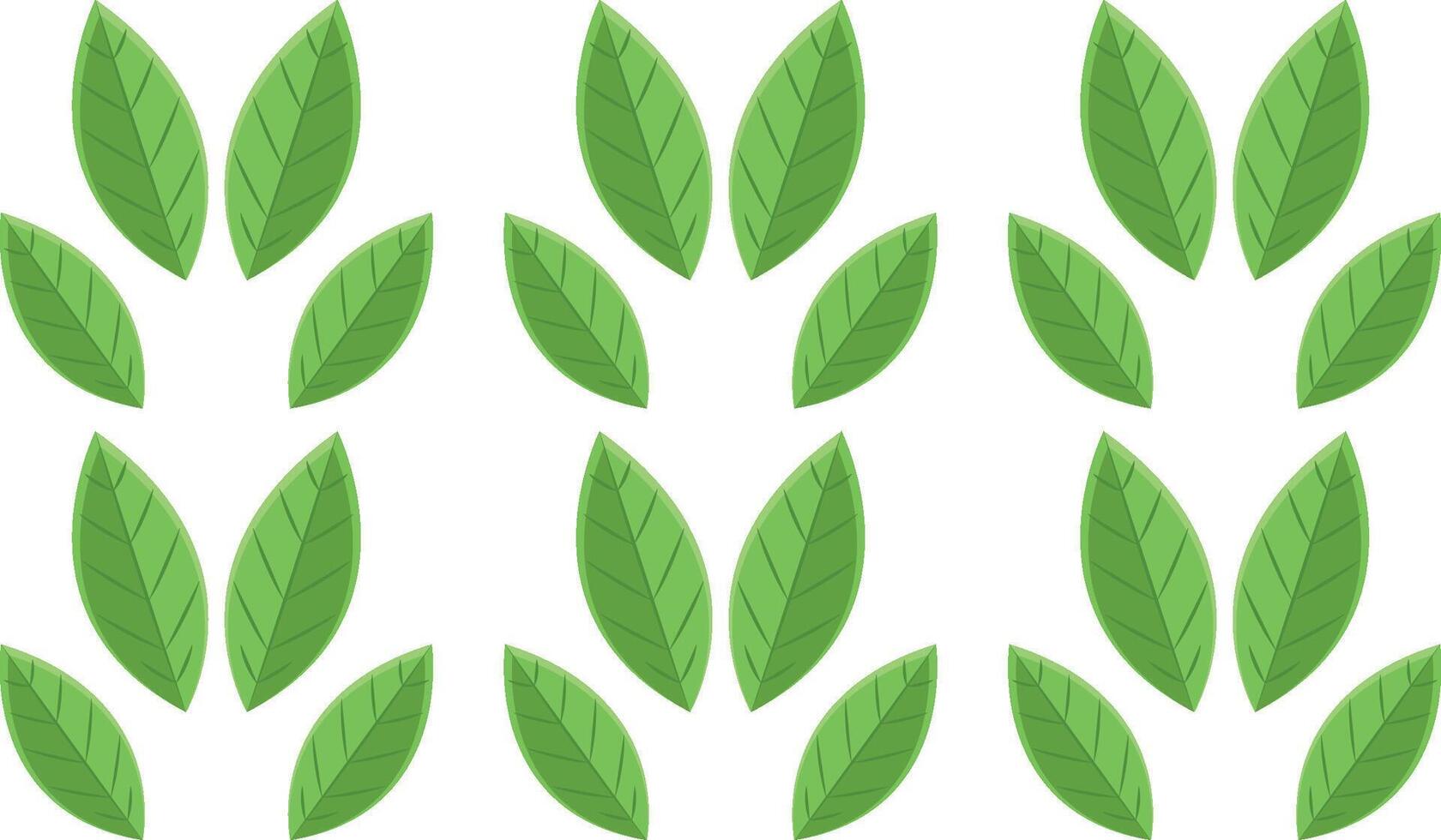 Seamless Green Leaf Pattern - Nature-Inspired Eco-Friendly Background vector
