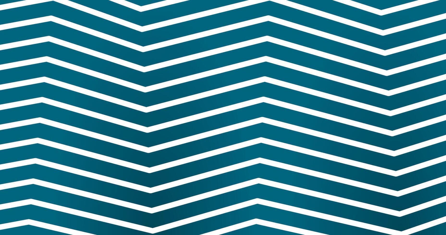 Pattern of zigzag lines in turquoise colors vector