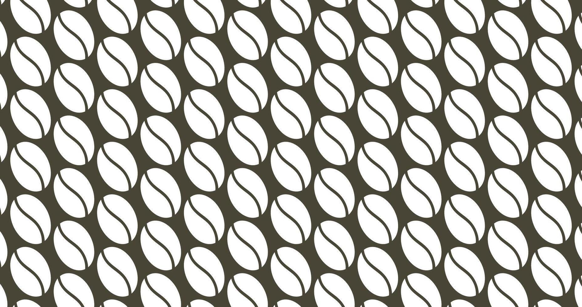 Coffee beans pattern. illustration vector