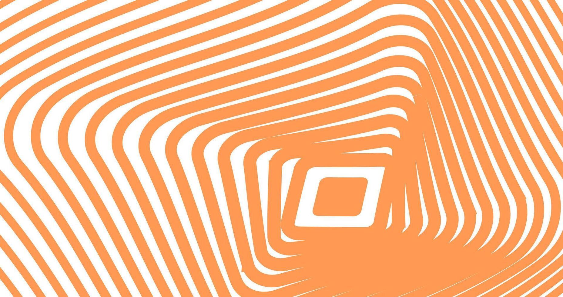 Orange Abstract background with wavy lines. illustration. vector
