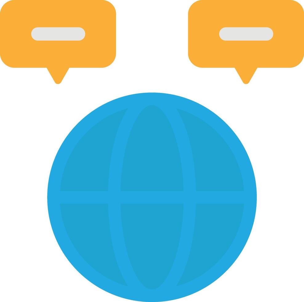 World Grid Global Chat vector