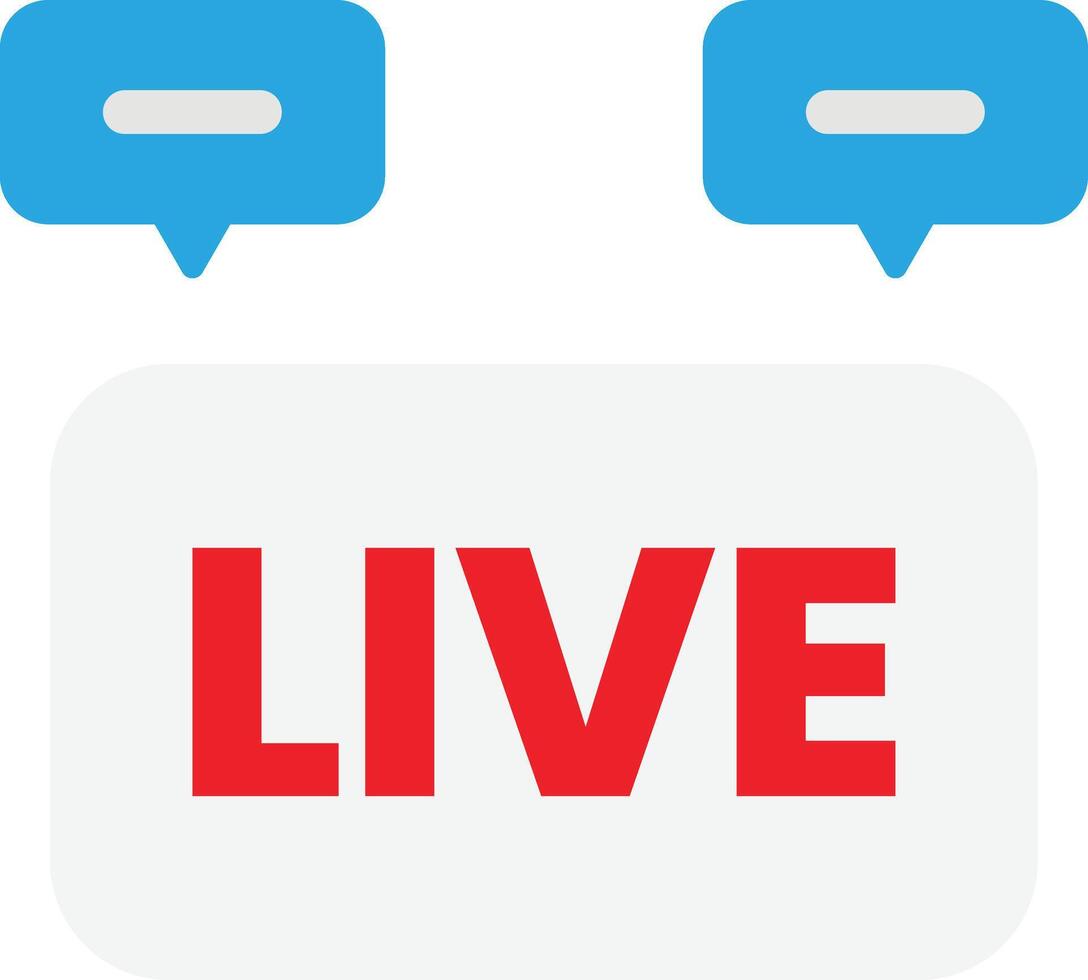 Live Chat Communication Bubbles vector