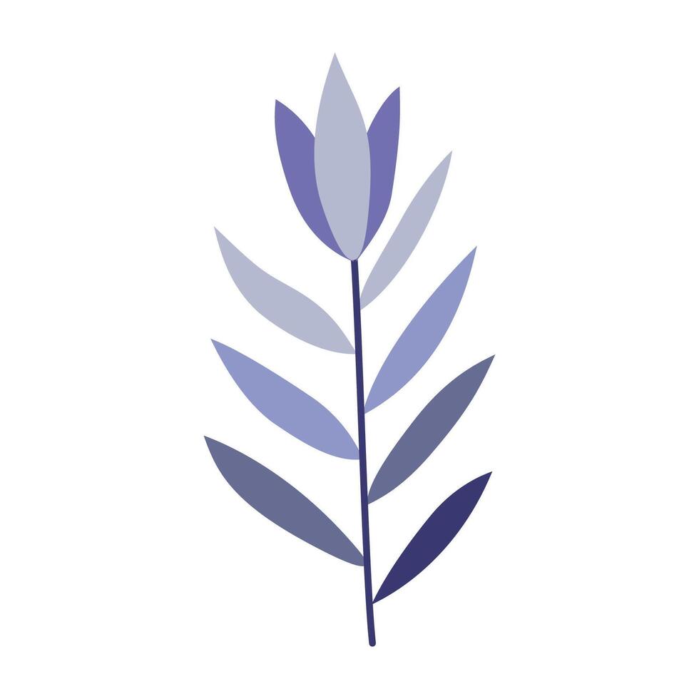 purple and blue leaf vector