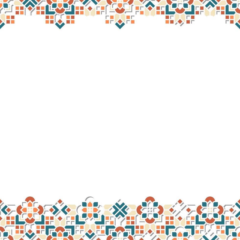 Islamic Geometric Ornament with Shadow and Silhouette Textured vector
