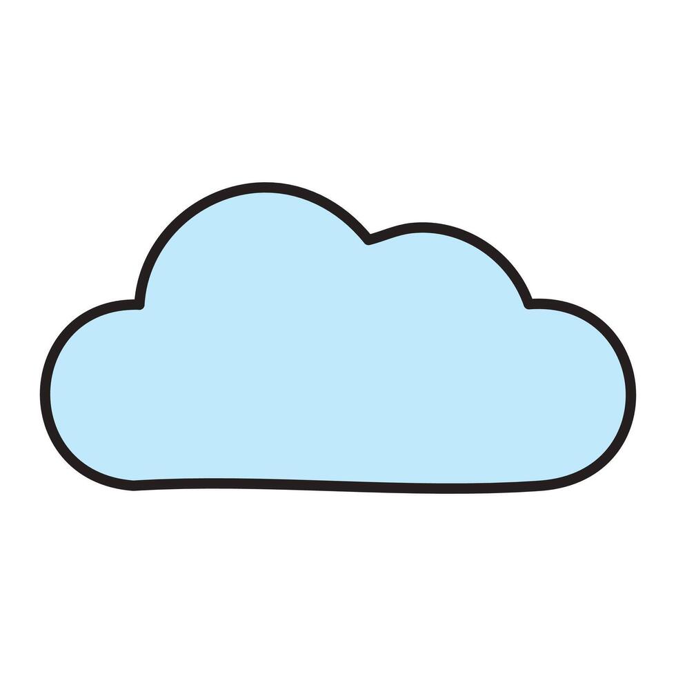 Cloud computing isolated icon illustration vector