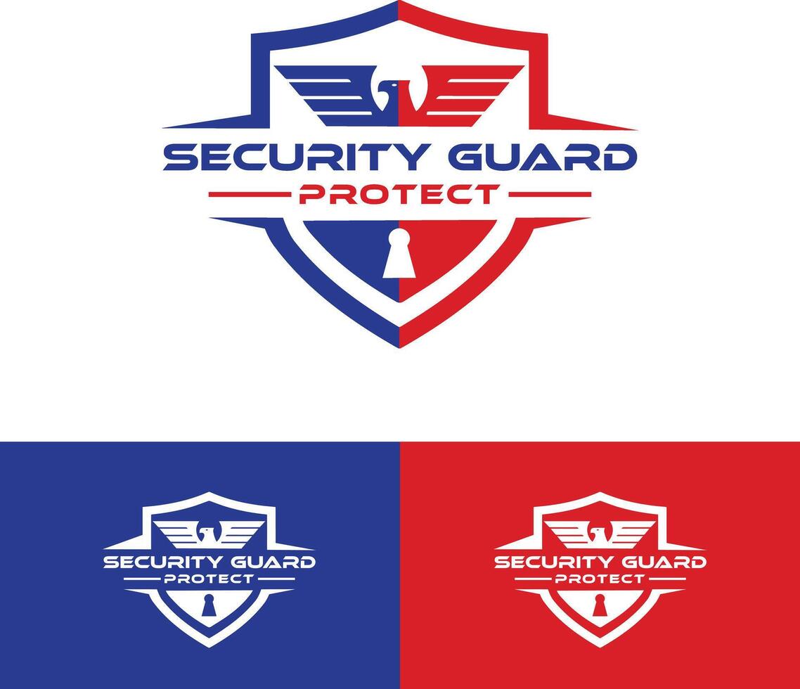 Security Guard Logo Protection Logo security lock vector