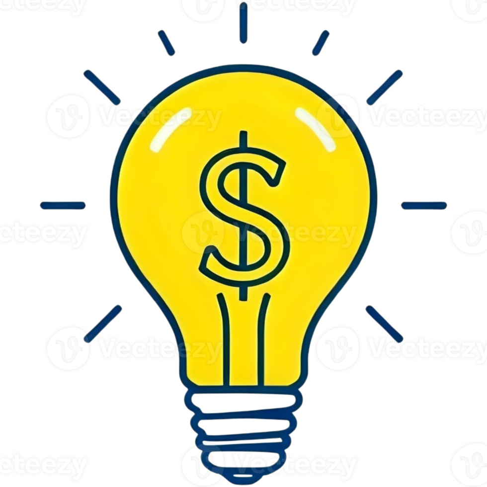 The Light bulb of a prosperous business png