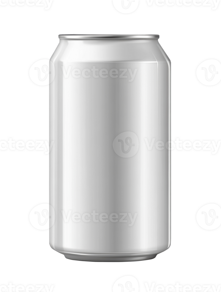Blank aluminum can ready for custom design and branding png