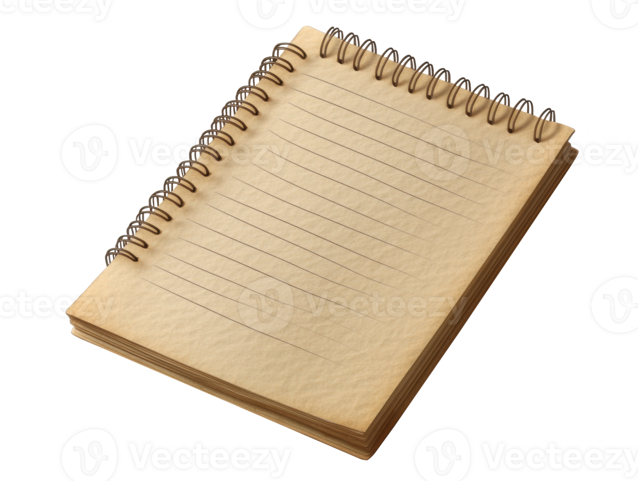 Notepad with blank pages ready for notes and sketches png