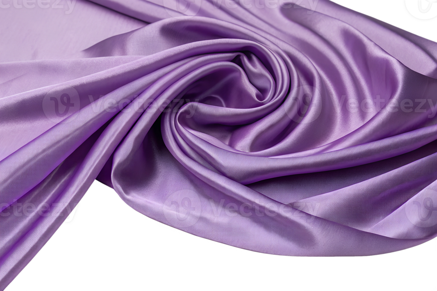 Purple fabric isolated, elegant material, luxurious cloth, textile design, purple color theme, fabric swatch png