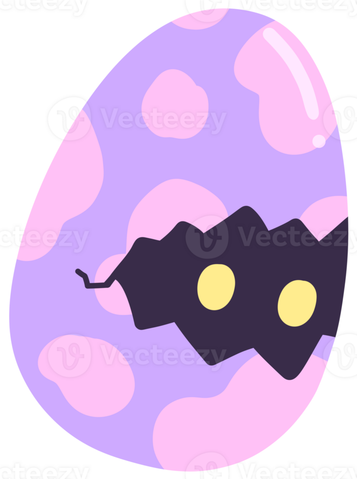 A mysterious creature inside an Easter egg png