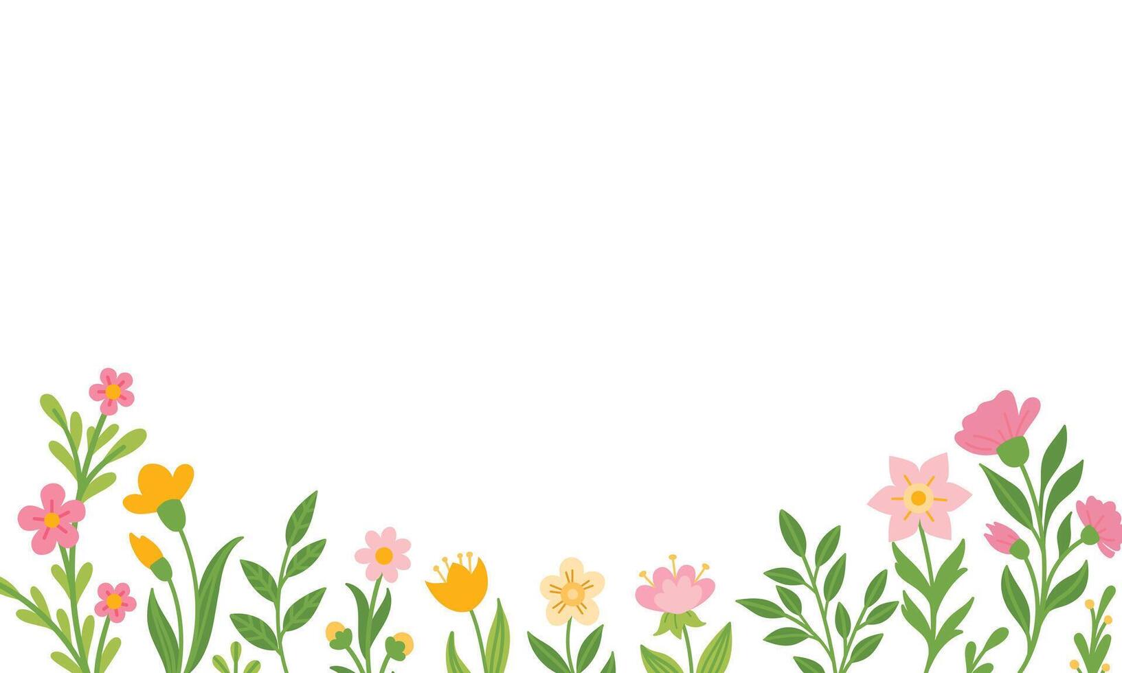 Background with abstract flowers vector