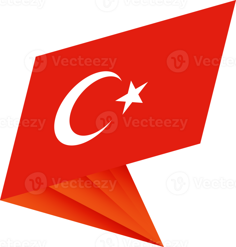 Flag of Turkey, modern pin flag png