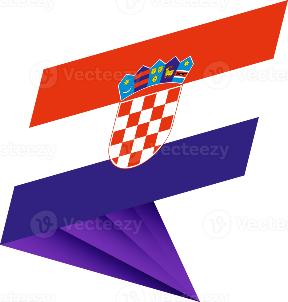 Flag of Croatia, modern pin flag png