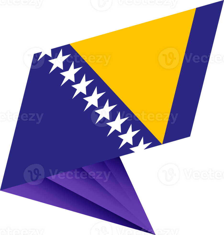 Flag of Bosnia and Herzegovina, modern pin flag png