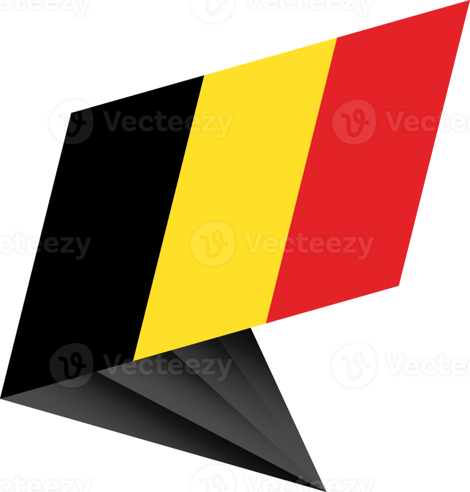 Flag of Belgium, modern pin flag png