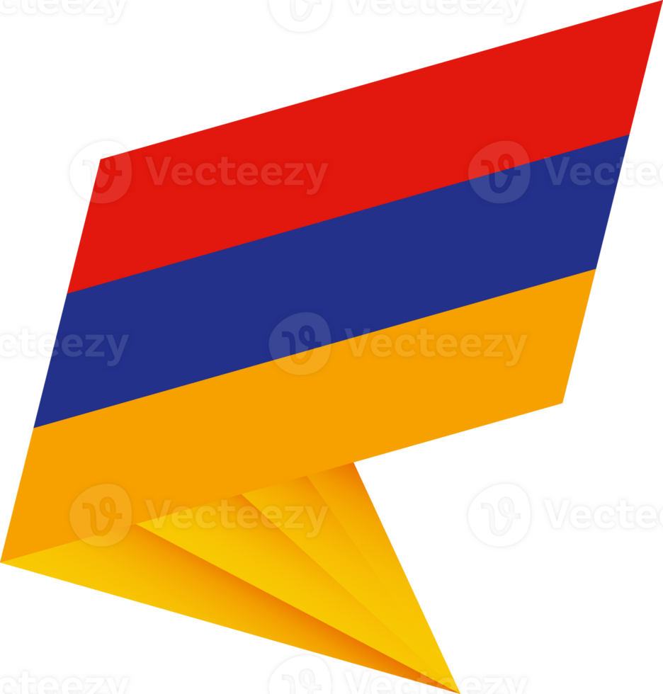 Flag of Armenia, modern pin flag png