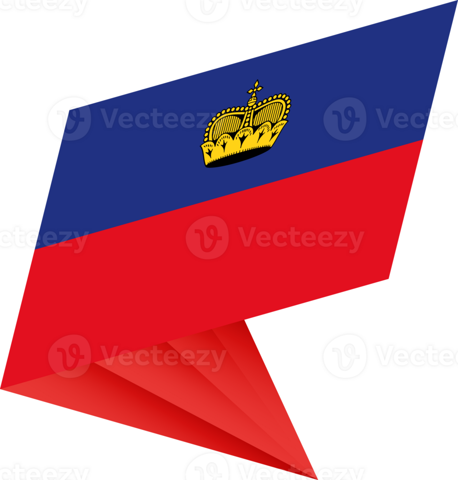 Flag of Liechtenstein, modern pin flag png