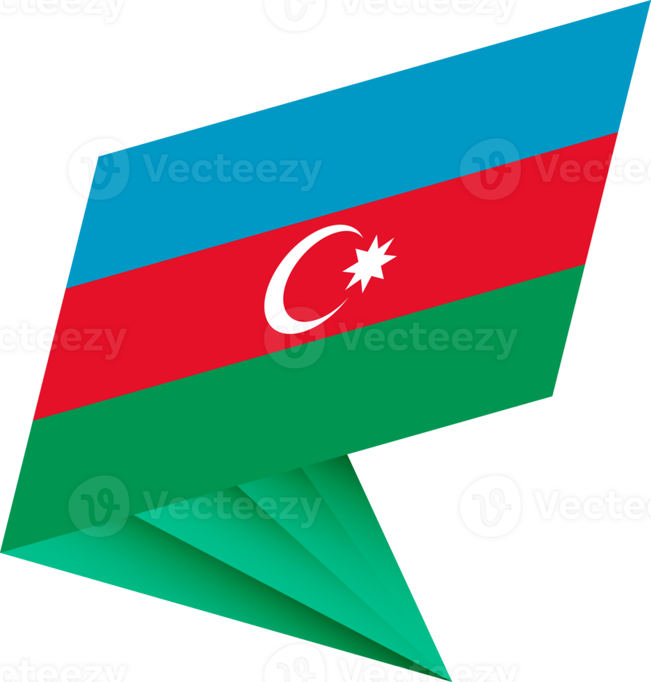 Flag of Azerbaijan, modern pin flag png