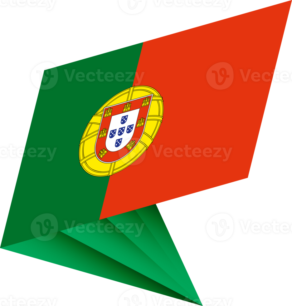 Flag of Portugal, modern pin flag png