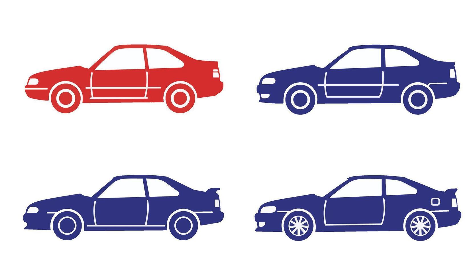 Adventure 4x4 Vehicle with a Tough Exterior and a Retro Compact Car Design vector