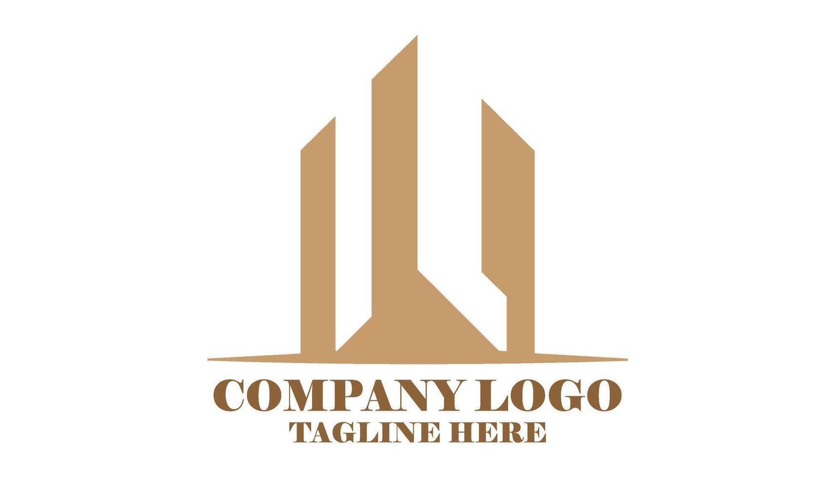 Architecture Business Branding Logo with Stylish Urban Building Concept vector