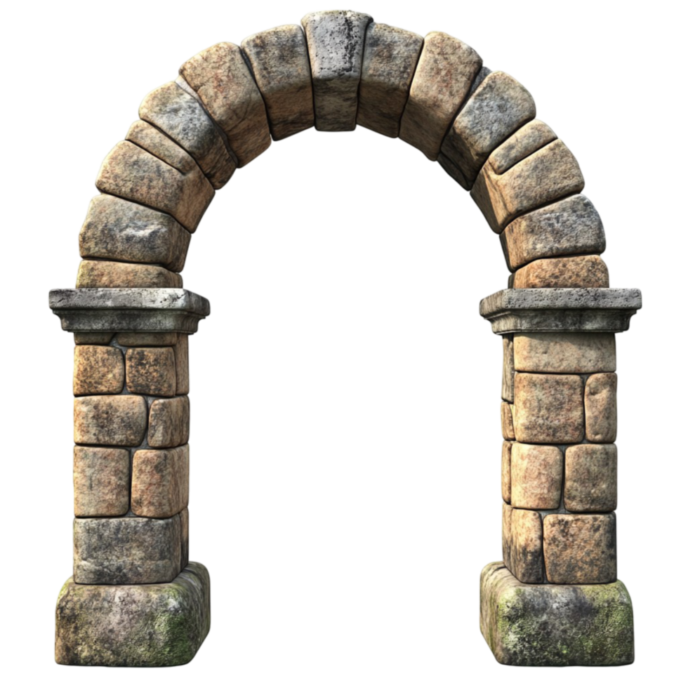 Classical Stone Archway on Transparent Background png