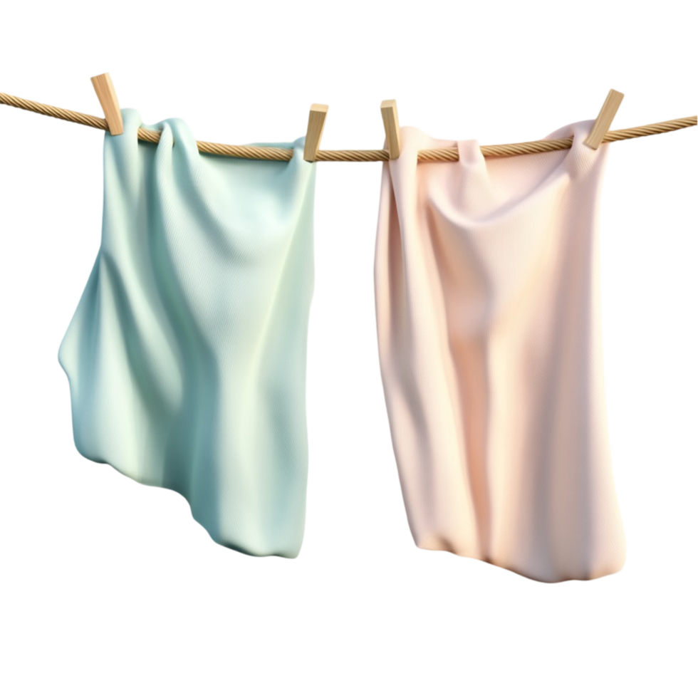 Hanging Clothes on Transparent Background png