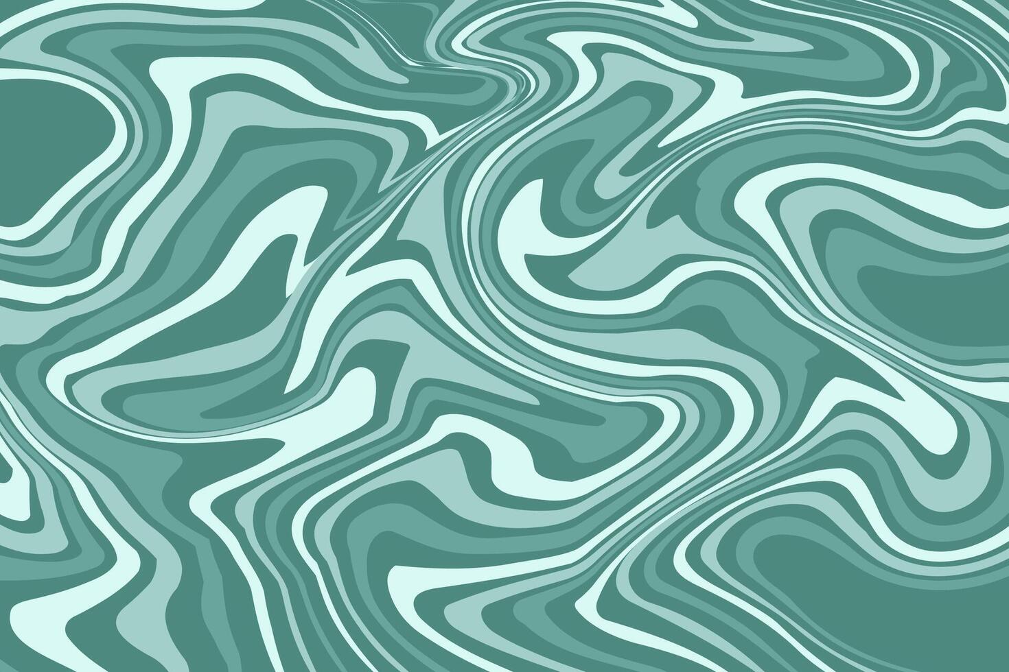 Abstract green fluid marble pattern background design vector