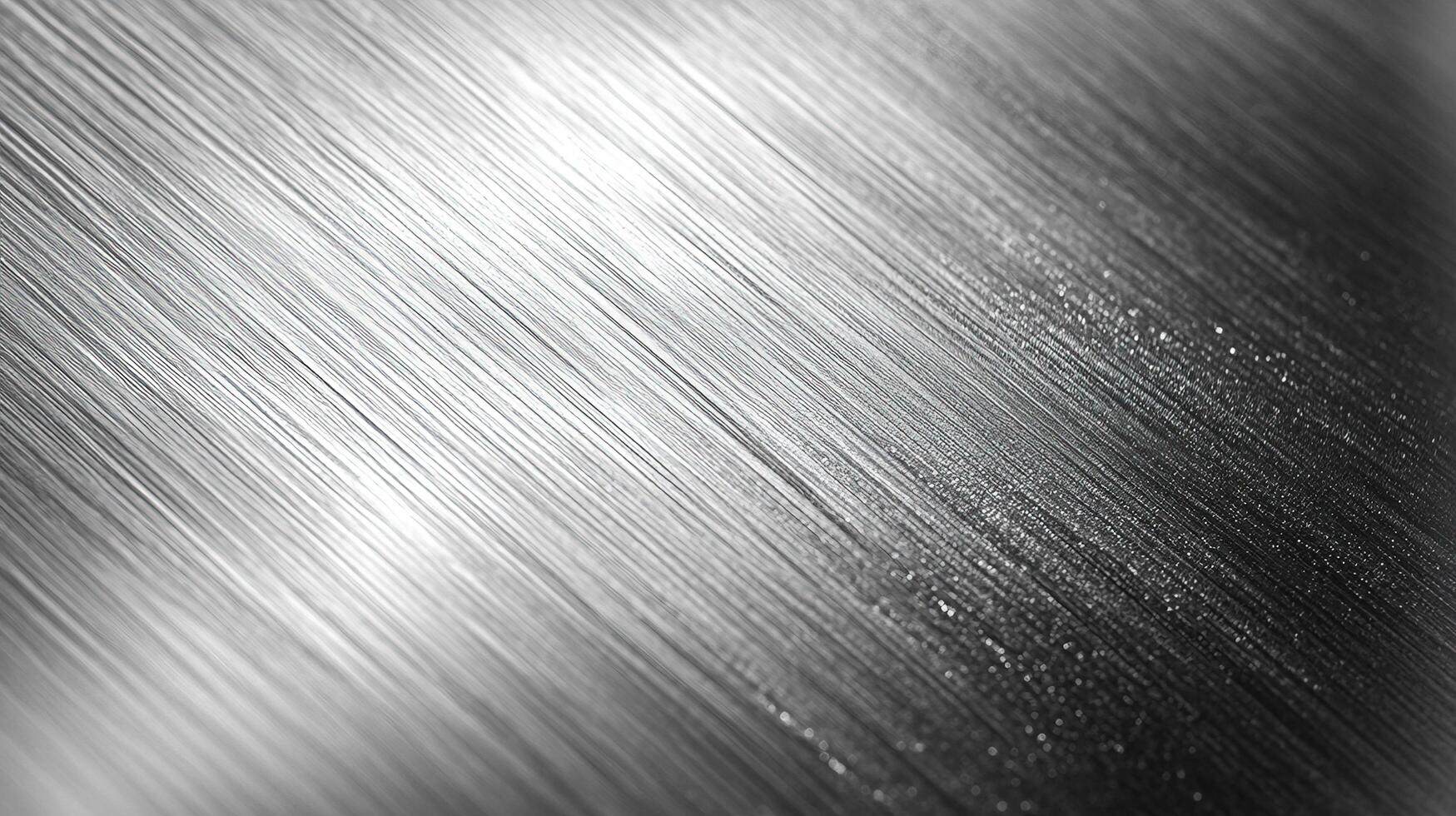 Shiny textured gray surface with diagonal lines for background, industrial use photo