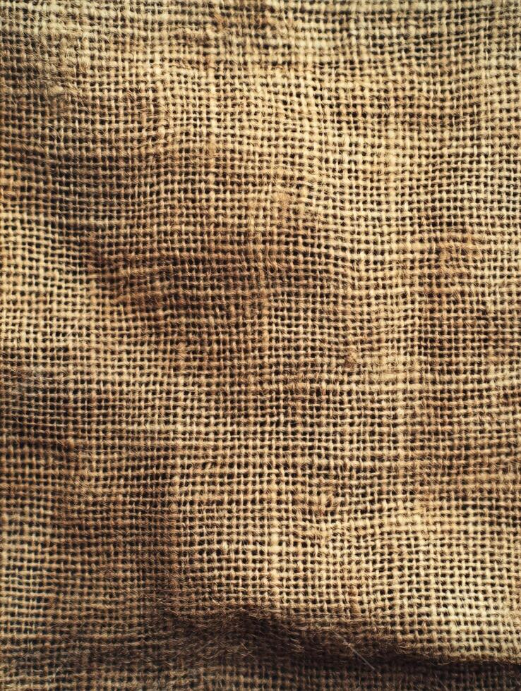 Brown woven fabric texture close up. Background pattern. Used for design photo