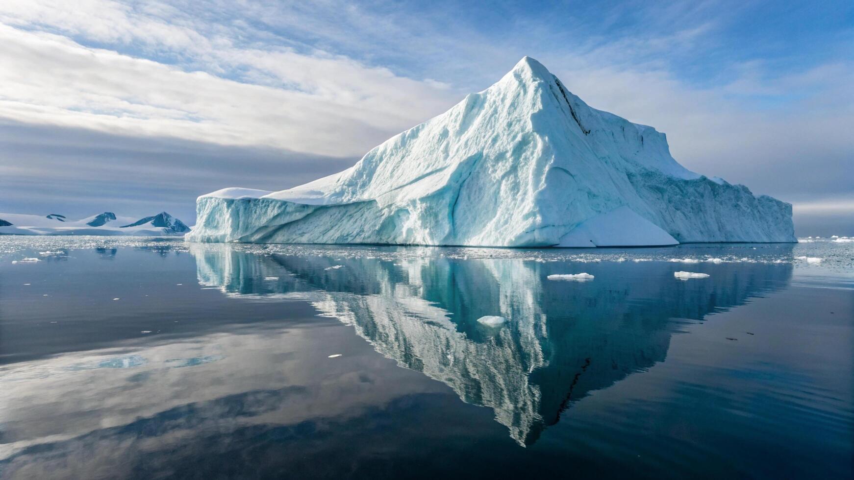 Icebergs in the arctic ocean photo