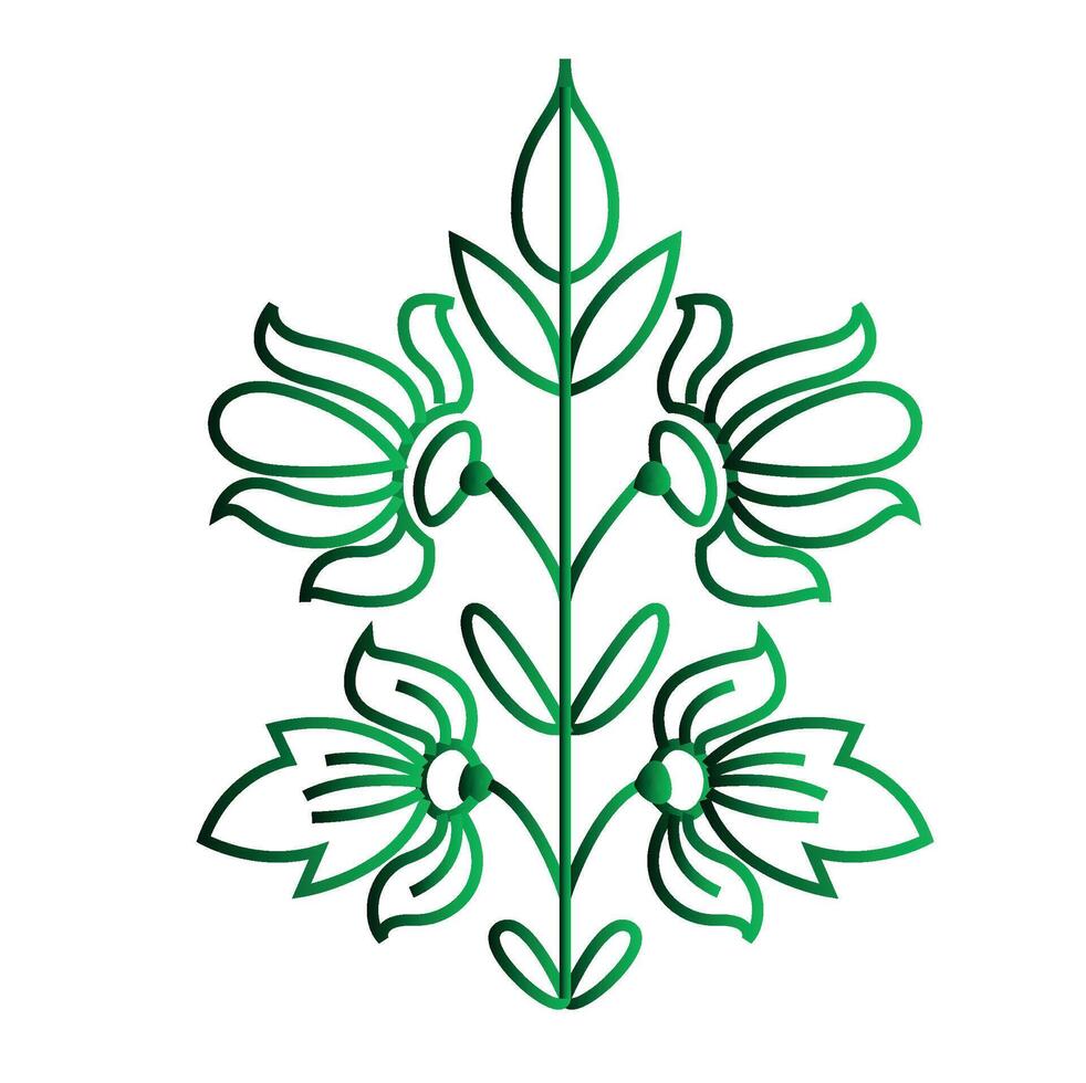 Green tree Creative Art vector