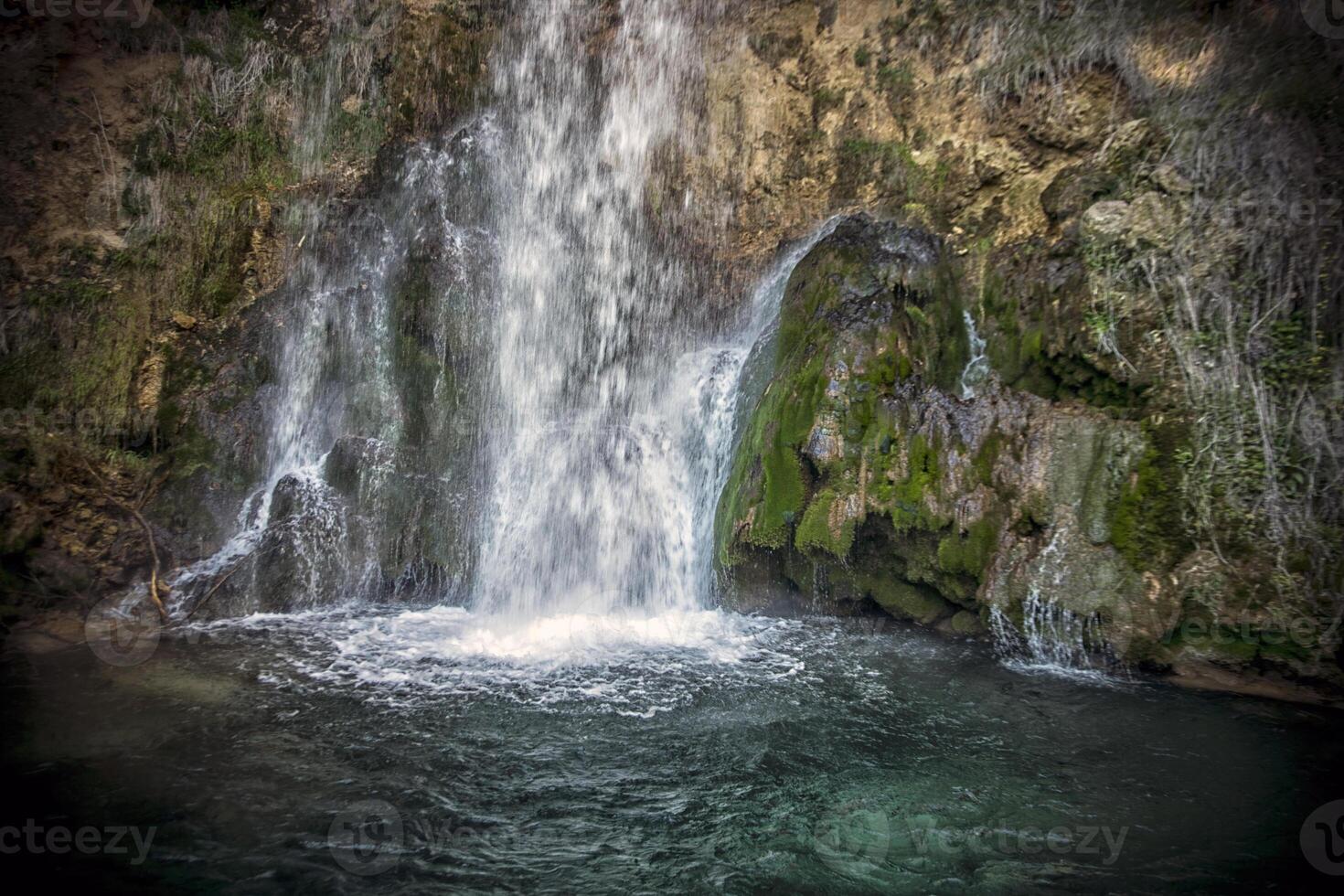 A detail of Veliki Buk, a big and beautiful waterfall in Central Serbia photo